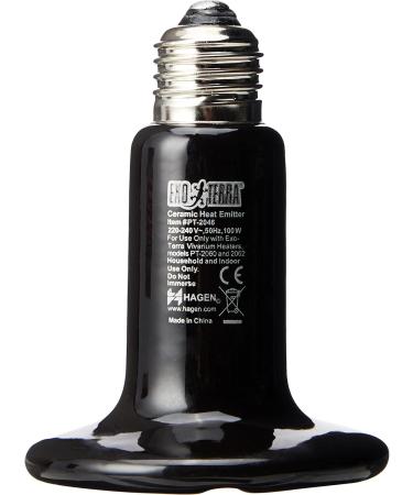 Exo Terra Ceramic Heater 100W for Reptiles - E27 Socket Ideal for Terrariums | International Shipping - Buy Online on SooperMarket.com