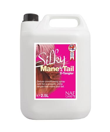 Silky Mane & Tail D-Tangler NAF Horse Grooming 2.5L Refill 1 2.5 litres