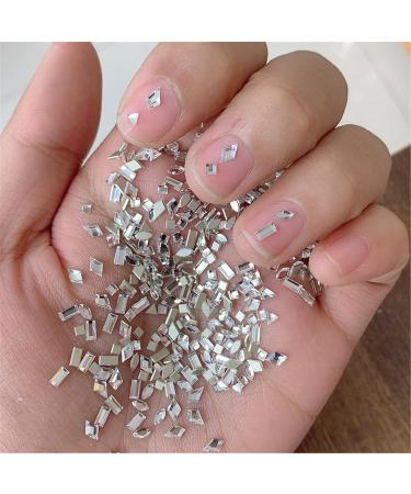 100pcs Quality Nails Art Decorative Accessories Rhinestones Nail Craft Decortaion Easy Installation And Removal AB Nail Rhinestones - Buy Online on SooperMarket.com