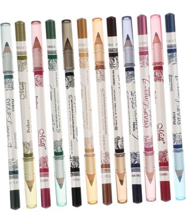PLAFOPE 3pcs 12 Waterproof Eyeliner Pencil Eyebrow Pencil Makeup Eyeliner Glitter Outfit Flash Suit - Buy Online on SooperMarket.com