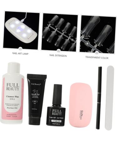 PLAFOPE 1 Set Pieces Manicure Tools Set Nail Dryer Lamp Professional Nail Manicure Mini Nail Kit Poly Extension Kit Nail Art Kit Nail Tools Back Filler for Acrylic Nail Decor Kit Plastic - Buy Online on SooperMarket.com