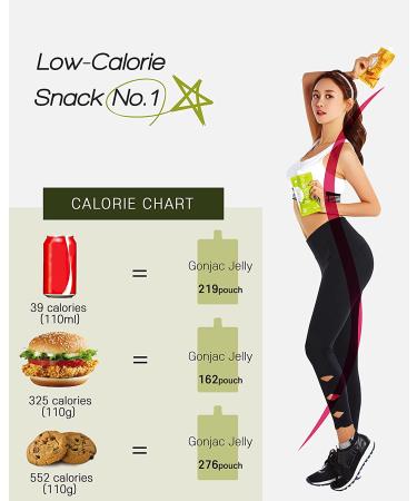 Jadamsun Body Loves Konjac Jelly (Apple  10pc) - Korean Low Calorie Healthy Fruit Smoothie. Sugar Free Asian Snack for Diet. - Buy Online on SooperMarket.com
