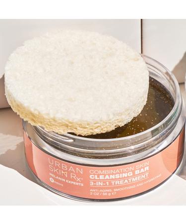 Urban Skin Rx 3-in-1 Combination Skin Cleansing Bar with Salicylic Acid - 2 oz | Daily Cleanser, Exfoliator, and Mask for Improved Skin Tone and Texture - Buy Online on SooperMarket.com