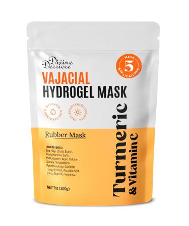 Divine Derriere Vajacial Hydrogel Mask - Premium Modeling Mask with Turmeric & Vitamin C - Deeply Purifying & Super Hydrating Facial and Vajacial Mask Peel-Off Mask Hydro jelly Mask Powder Kit 7.05 Ounce (Pack of 1)