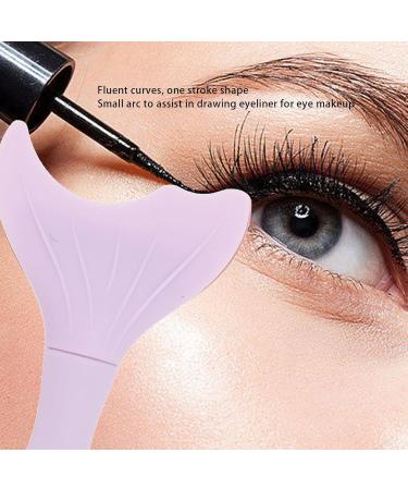 All In One Eye Makeup Stencils Aid Tool Set Reusable Mascara Shield Applicator for Easy and Quick Eyebrow Eye Shadow Mascara Brush with Fishtail Section Serrated - Buy Online on SooperMarket.com