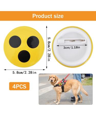4 Pieces Blind Plug & Badge Set | Visual Impairment Help | 5.8 cm Diameter | International Shipping - Buy Online on SooperMarket.com