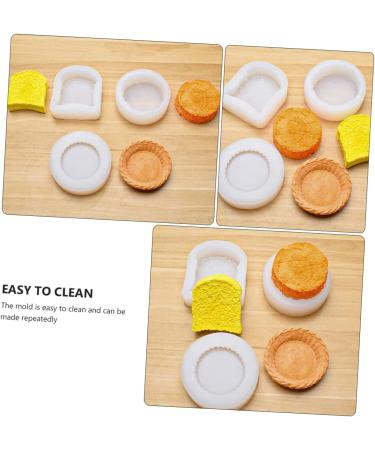 MAGICLULU 6 Pcs Cake Mold Silicone Baking Cup Cookie Cake Pan Cookie Silicone Cake Pan Ice Ball Mold Chocolate Making Mold Soap Candle Mold Mini Muffins Aroma White Bread Silica Gel Cake Pie Whitex3pcs 9X8X2.6CMx3pcs - Buy Online on SooperMarket.com