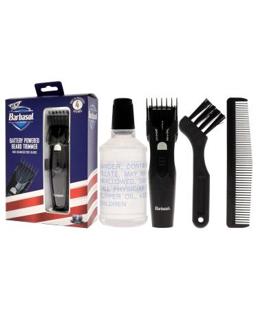 Barbasol Battery Powered Electric Beard Trimmer | Stainless Steel Blades & Adjustable Settings - International Shipping Available - Buy Online on SooperMarket.com