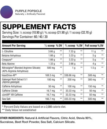HD MUSCLE PreHD Variant 001 Pre-Workout Powder | Nick Walker Signature Series | High Stim All In One PreWorkout | L-Citrulline Creapure Creatine Beta Alanine Caffeine | 60 Servings (Purple Popsicle) Purple Popsicle 60 Servings - Buy Online on SooperMarket.com