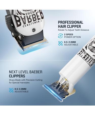 BESTBOMG Professional Hair Clippers for Men | Electric Beard Trimmer Kits & Sets | Ceramic T-Blade Shavers for Barbers & Gifts - Buy Online on SooperMarket.com