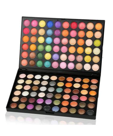 Alayna 120-Color Eyeshadow Palette - Matte, Shimmer & Metallic with Free Cosmetic Bag | Perfect for Women & Girls - Buy Online on SooperMarket.com