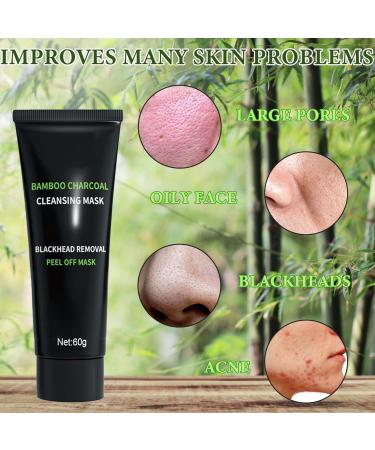 Charcoal Blackhead Remover Mask - Deep Cleansing Peel Off Face Mask for All Skin Types | Purifying Skin Care - Buy Online on SooperMarket.com