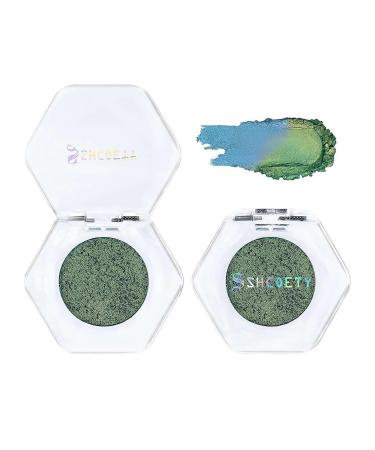 Holographic Glitter Eyeshadows Highly Colored Eye Shadow Multichrome Eyeshadows Makeup Cosmetics Eye Shadow Plate Multi-Dimensional Eye Makeup Eyeshadow for Women Girls 1pcs # 05