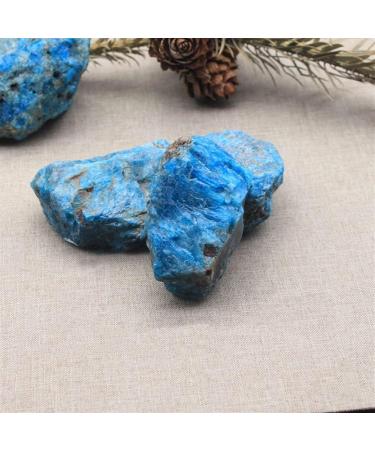 Crystal 200g Natural Large Size Raw Blue Apatite Rough and Gemstone Suitable for Home Office Decoration FZUGEDRLI - Buy Online on SooperMarket.com