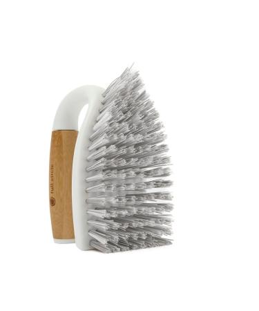 Full Circle Tough Stuff All-Purpose Scrub Brush, White 4.45" x 5.12" x 3.82"