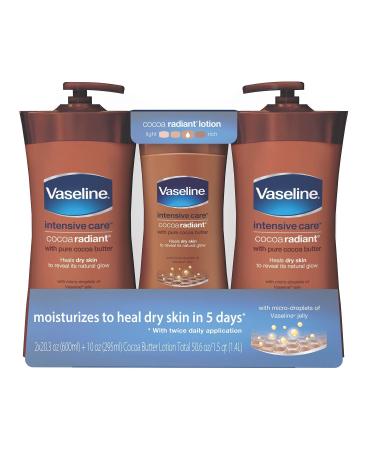 Vaseline Intensive Care Cocoa Butter Lotion  Cocoa Radiant (20.3 oz  2 pk. + 10 oz.)