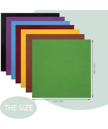 Aubliss 50pcs 9.84" x 9.84" (25cm x 25cm) Cotton Fabric Bundle PreCut Squares Fat Quarter for Patchwork Sewing DIY Craft Quilting Fabric (Bright Solid Colors) 50pcs-solid - Buy Online on SooperMarket.com