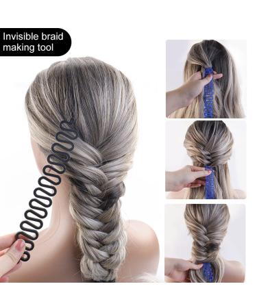 NAIHOD 2 Sets Tail Hair Tool - DIY Hair Loop Styling Set for French Braiding and Ponytails - Buy Online on SooperMarket.com