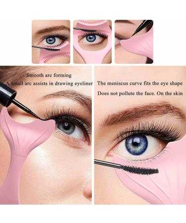 Buy Reusable Eyeliner Stencils & Mascara Shield Applicators | Mermaid Makeup Card & Eyelash Comb | International Shipping Available - Buy Online on SooperMarket.com