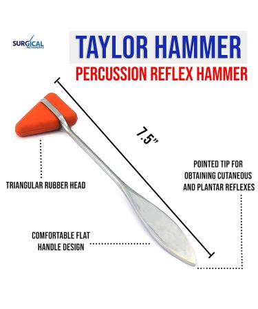 Red Taylor Tomahawk Reflex Hammer for Neuro Exam - Reliable & Accurate - Buy Online on SooperMarket.com