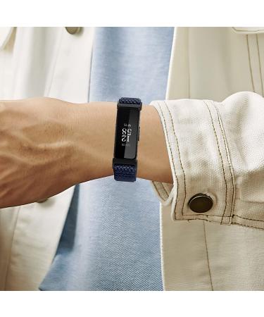Enkic Elastic Nylon Watch Band 5-Pack for Fitbit Inspire 2/Inspire/Inspire HR - Black/Beige/Burgundy/Indigo/Gray - Buy Online on SooperMarket.com