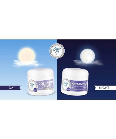 CARSON LIFE Day & Night Kit - Collagen Beauty Cream with Vitamin E - Anti Aging Night Cream - 4 oz - Rejuvenate Skin, Prevent Wrinkles - Made in USA - Buy Online on SooperMarket.com