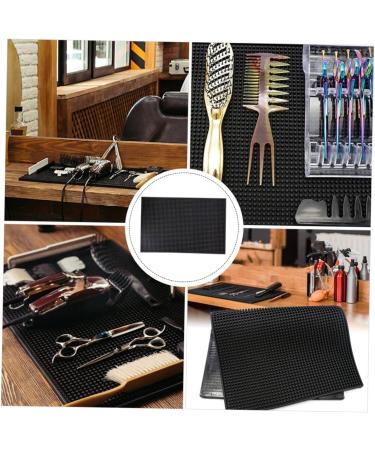 NOLITOY Hairdressing Mat - Anti-Skid Barber Tools Organizer for Stylists & Hairdressers | Premium PU Soft Rubber Pad - Buy Online on SooperMarket.com