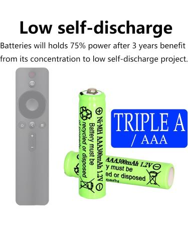 Buy 1.2V AAA 300mAh Ni-MH Rechargeable Batteries for Solar Lights - 20 Pack | Fast International Shipping - Buy Online on SooperMarket.com