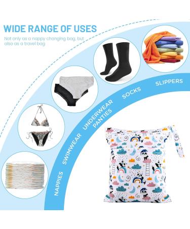 Darryy Naspocket Kindergarten Wetbag Set | Waterproof Washable Diaper Bag & Cloth Diapers | Panda Design for Kids - Buy Online on SooperMarket.com