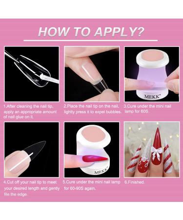 MEKK Mini UV LED Nail Lamp - 16W Professional Nail Dryer for Gel Nails in Pink - Buy Online on SooperMarket.com