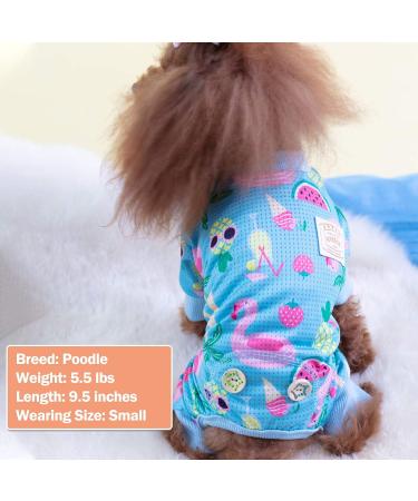 KYEESE Lightweight Dog Pajamas for Medium Dogs - Breathable Summer Onesie Jumpsuit - Flamingo Print - X-Large - Buy Online on SooperMarket.com