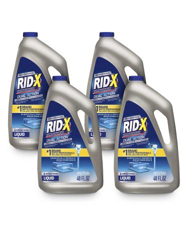 RID-X Professional Septic Treatment, 6 Month Supply Of Liquid, 48 Fl Oz (Pack of 4)
