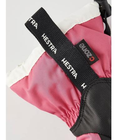 Hestra Gauntlet CZone Junior Glove | Waterproof Insulated Kids Snow Gloves (Youth 4-13yrs) - Fuchsia/Ivory, Size 7 - Buy Online on SooperMarket.com