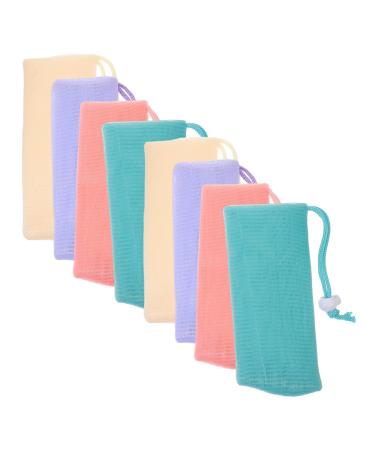 Baluue 8pcs Soap Bag Face Soap Holder Soap Pouch Soap Bar Holder Travel Shampoo Bar Bag or