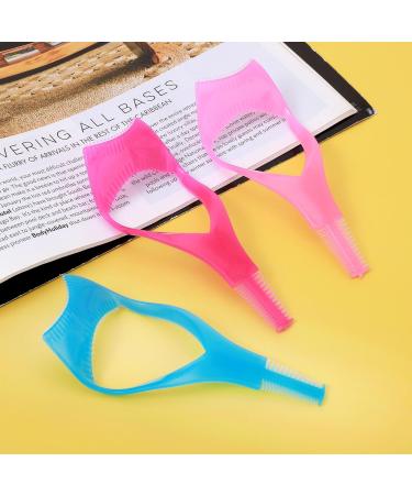 WLLHYF Mascara Shield Guard | Makeup Lash Comb Separator | Eyelash Applicator Tool for Women (Blue Pink Rose) - Buy Online on SooperMarket.com