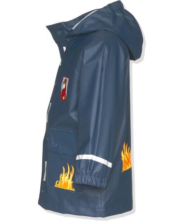 Playshoes Unisex Kid's Fire Department Raincoat - Size 98 | Windproof & Waterproof Rainwear - Buy Online on SooperMarket.com