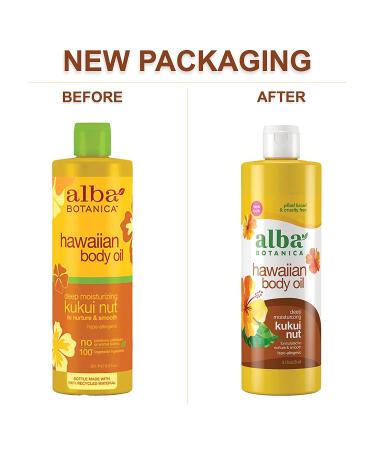 Alba Botanica Hawaiian Body Oil Kukui Nut 8.5 fl oz - Nourishing Moisturizer - Buy Online on SooperMarket.com