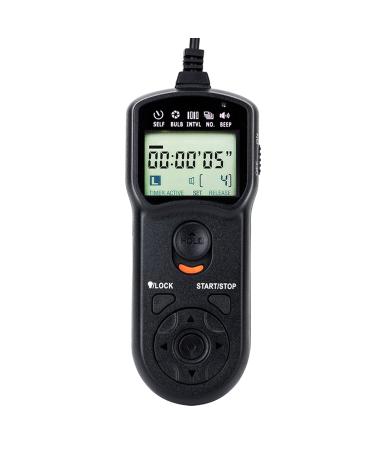 JJC Intervalometer Timer Remote Control Shutter Release for Sony A6000 A6100 A6600 A6500 A6400 A6300 A1 A7 A7II A7III A7IV A7R V IV A7RIII II A7S II A7SIII A9 ZV-1 RX100 VII VI V VA IV RX10 IV & More For Select Sony Camera