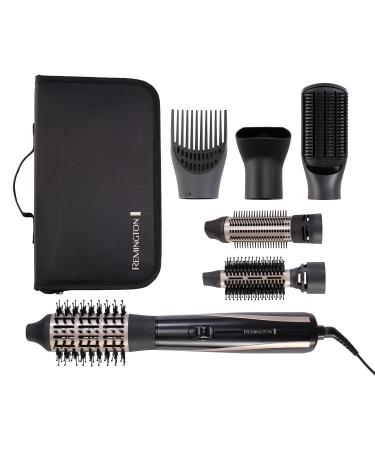 Remington Blow and Dry Caring Air Styler - Hair Dryer Hot Brush and Hair Curler for All Hair Lenghts 6 Attachments 1200 Watts AS7700