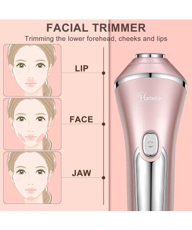 Hatteker Electric Razor for Women 3 in 1 Lady Shaver Kit - Cordless IPX7 Waterproof Rechargeable Electric Epilator for Face, Body, and Bikini - Painless and Portable - Buy Online on SooperMarket.com