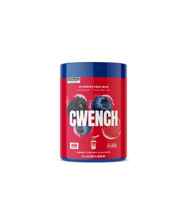 Cwench Hydration Electrolytes Mix with Magnesium Berry Crush No Sugar Keto Drink Mix Water Enhancer Powder with Celtic Salt 45 Servings 315g Berry Crush 45 Servings