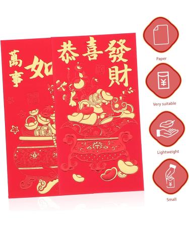 Warmhm 30pcs Red Packet Money Bag Cute Envelopes Red Money Pocket Red Envelopes New Year Envelope Chinese Red Envelope Festival Red Envelope New Year Gift Paper Dragon Pattern China Red 2 179CM - Buy Online on SooperMarket.com