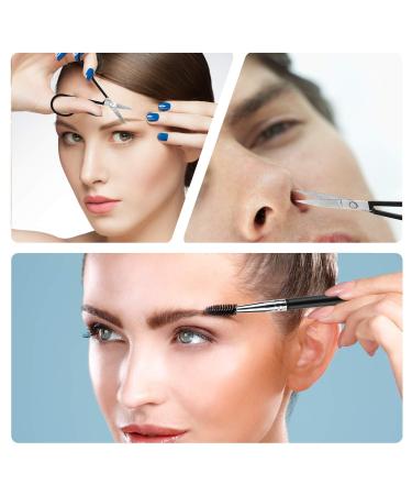 Mayki Black 6PCS Professional Stainless Steel Eyebrow Tweezers Set for Precision Hair Removal - Ideal for Women, Men, Ingrown Hairs, Splinters, and Ticks - Buy Online on SooperMarket.com
