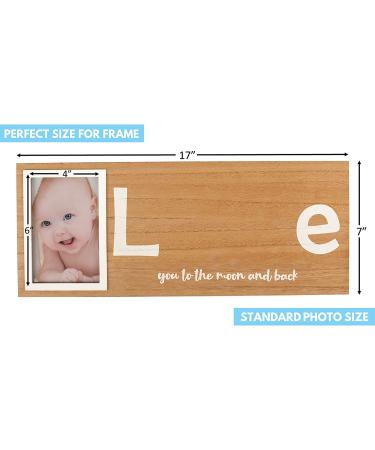 Baby Handprint & Footprint Photo Frame Kit | Includes White Paint Tray | Newborn Keepsake | 17 x 7 Inches - Buy Online on SooperMarket.com