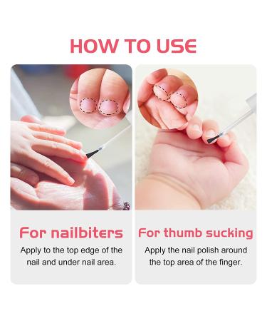 Stop Thumb Sucking & Nail Biting - Child-Friendly Nail Polish Treatment | Bitter Taste | Safe & Effective | Easy Application - 15ML - Buy Online on SooperMarket.com