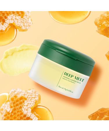 Cleansing Balm Makeup Remover - Natural Deep Cleansing Cream for Stubborn Makeup & Mascara Korean Skincare 2.65 oz Honey - Buy Online on SooperMarket.com