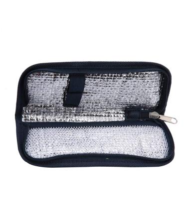 Diabetic Bag Insulin Cooler Travel Case Portable Insulin Cooler Bag Diabetic Patient Organizer Medical Travel Insulated Case for Insulin Pen and Diabetic Supplies (Dark Blue)
