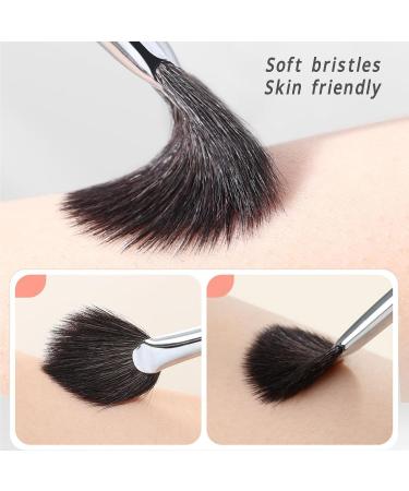 Verdant Touch Fan Makeup Brush Fan Highlighter Brush for Loose Powder and Blush Multipurpose Soft Bristles Fan Shaped Makeup Brush - Buy Online on SooperMarket.com