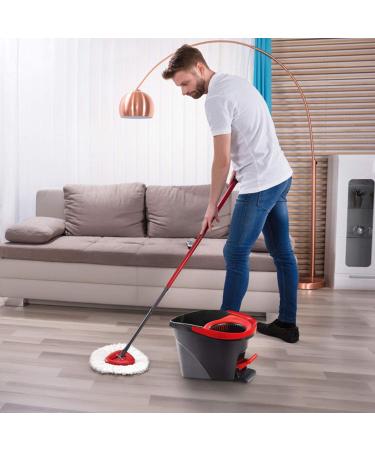 4 Pack Spin Mop Replacement Heads | Compatible with O Cedar EasyWring Mop | 100% Microfiber | Machine Washable | Easy to Replace | Deep Cleaning | 1 Tank System - Buy Online on SooperMarket.com