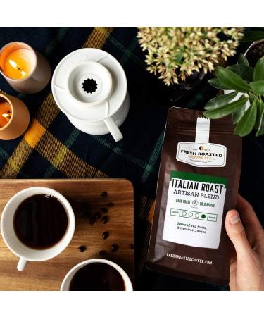 Fresh Roasted Coffee Italian Roast 5 lb (80 oz) Dark Kosher Whole Bean - 5 Pound Pack - Buy Online on SooperMarket.com